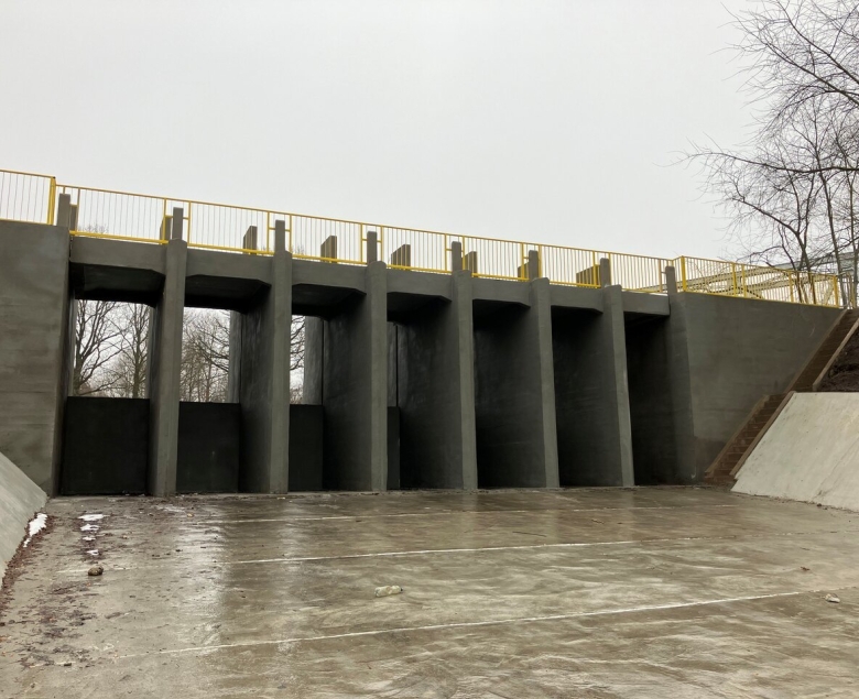 Jaz po remoncie. Fot. Wody Polskie