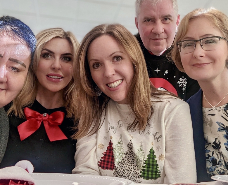 Od lewej: Ewa Malcher, Joanna Trzos, Joanna Marszałek, Dariusz Cisowski i red. naczelna Alicja Otap fot. arch. DZ