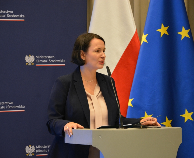 Dorota Zawadzka-Stępniak, prezes NFOŚiGW podczas konferencji: „Oferta programowa NFOŚiGW dla jednostek samorządu terytorialnego”