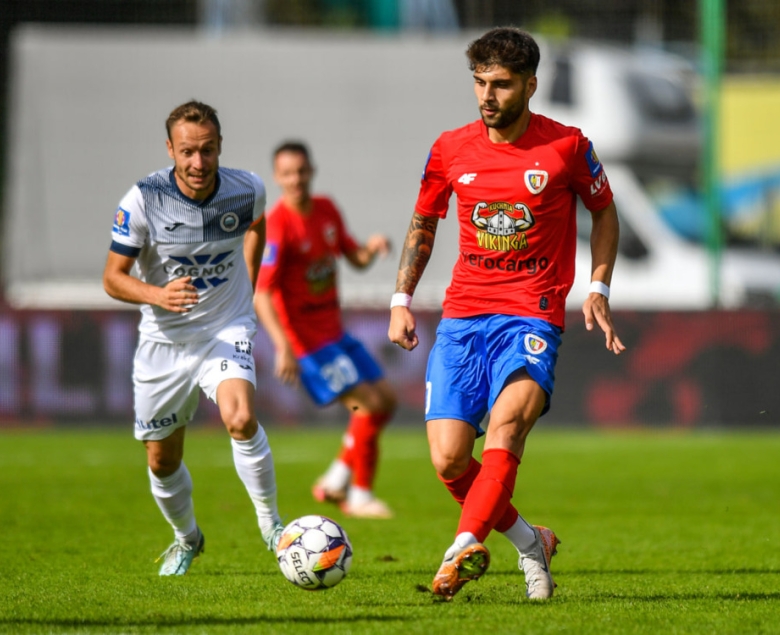 Andreas Katsantonis dobrze zaprezentował się w meczu z Hutnikiem.
Foto: piast-gliwice.eu