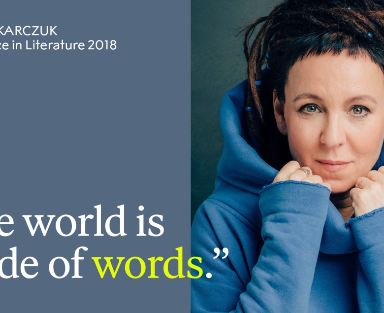 Grafika pochodzi z oficjalnego profilu Olgi Tokarczuk na FB.