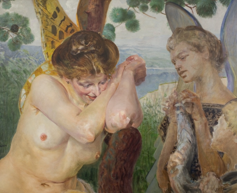 Jacek Malczewski „Tobiasz z Harpią", 1909, zbiory Muzeum Narodowego w Krakowie.