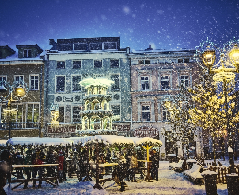 Jarmark Bożonarodzeniowy w 2024 roku na gliwickim Rynku. Fot. Michał Buksa