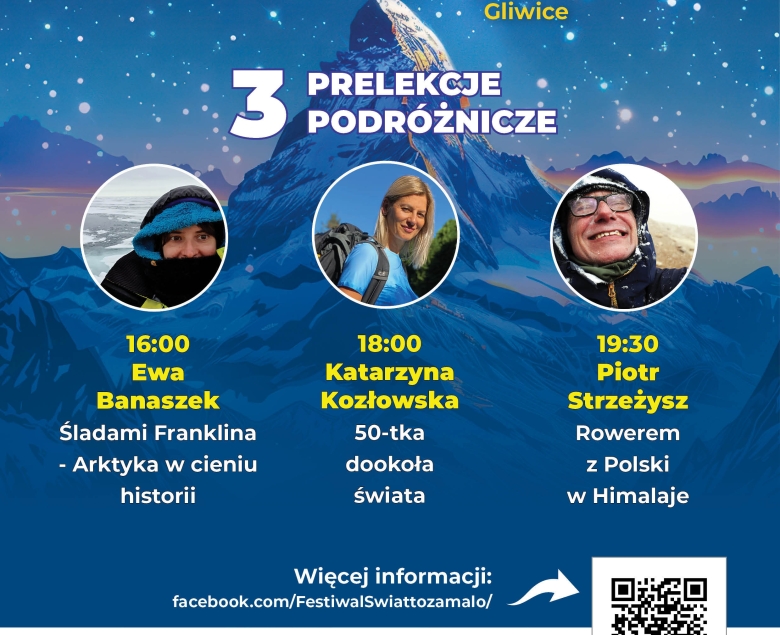 Plakat Festiwalu Podróżniczego Świat to za mało